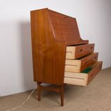 Danish Teak Secretary Desk Model 37 by Arne Wahl Iversen for Vinde Mobelfabrik 1960.