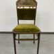 Art Nouveau chair in brass