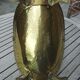 Old brass log holder