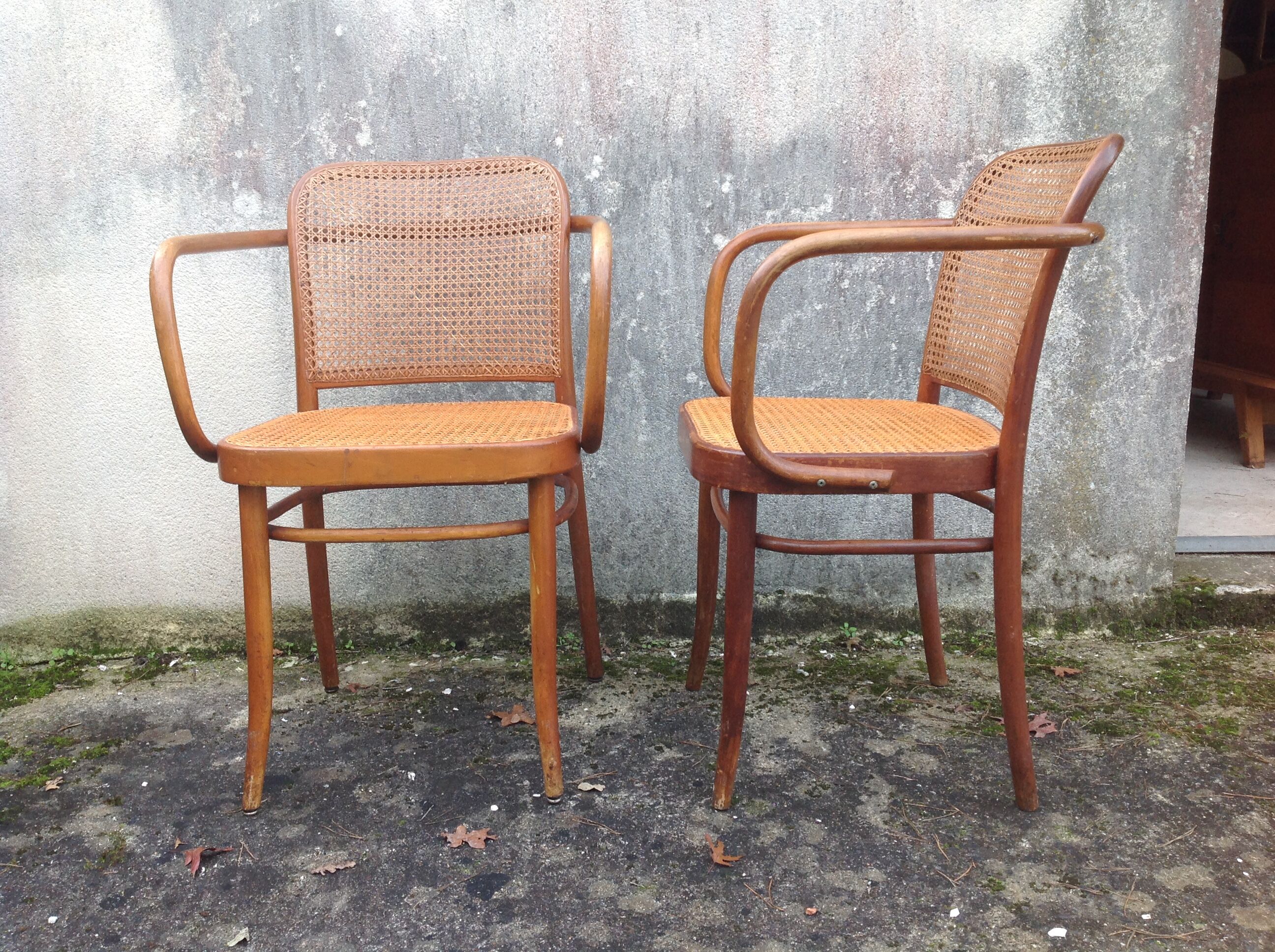 Pair of chairs 811 Thonet