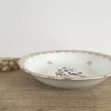 Plat creux porcelaine oiseau de paradis