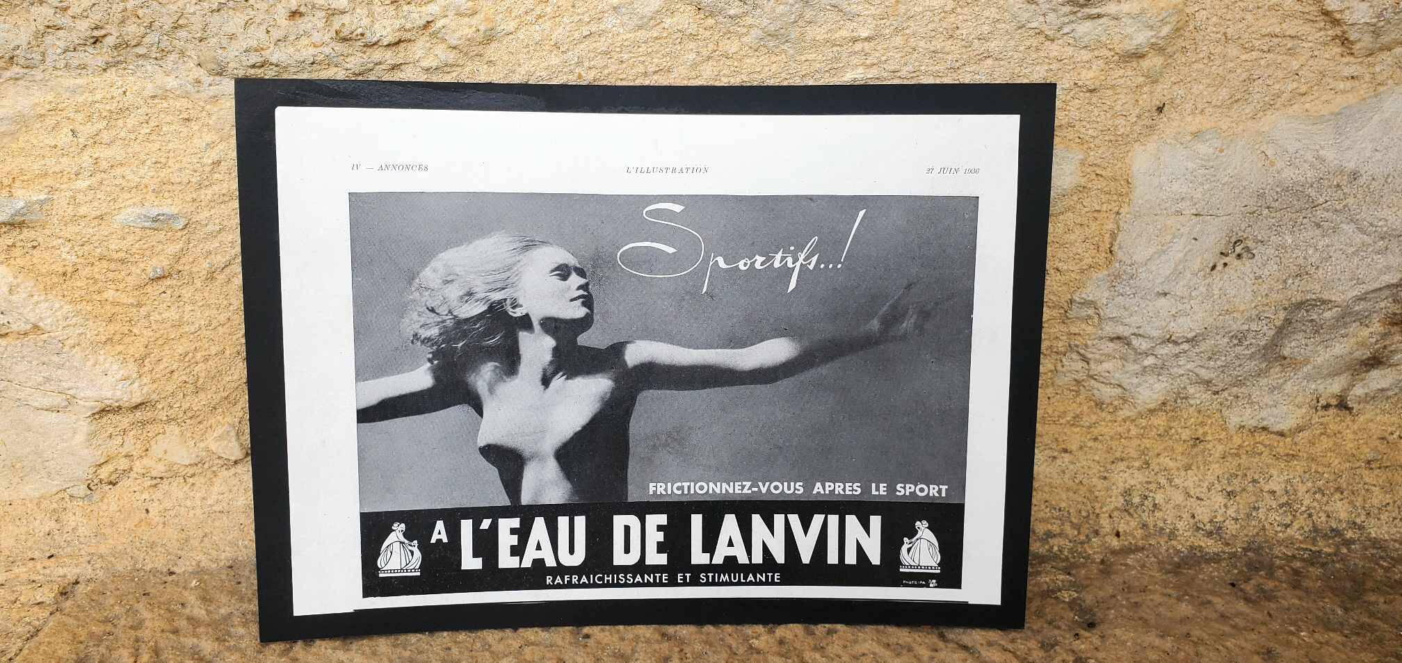 Magazine advertising poster Illustration