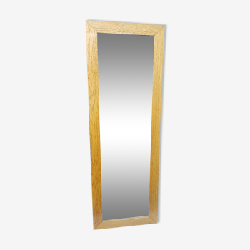 Contemporary solid oak mirror 53x153cm