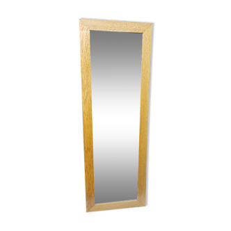 Contemporary solid oak mirror 53x153cm
