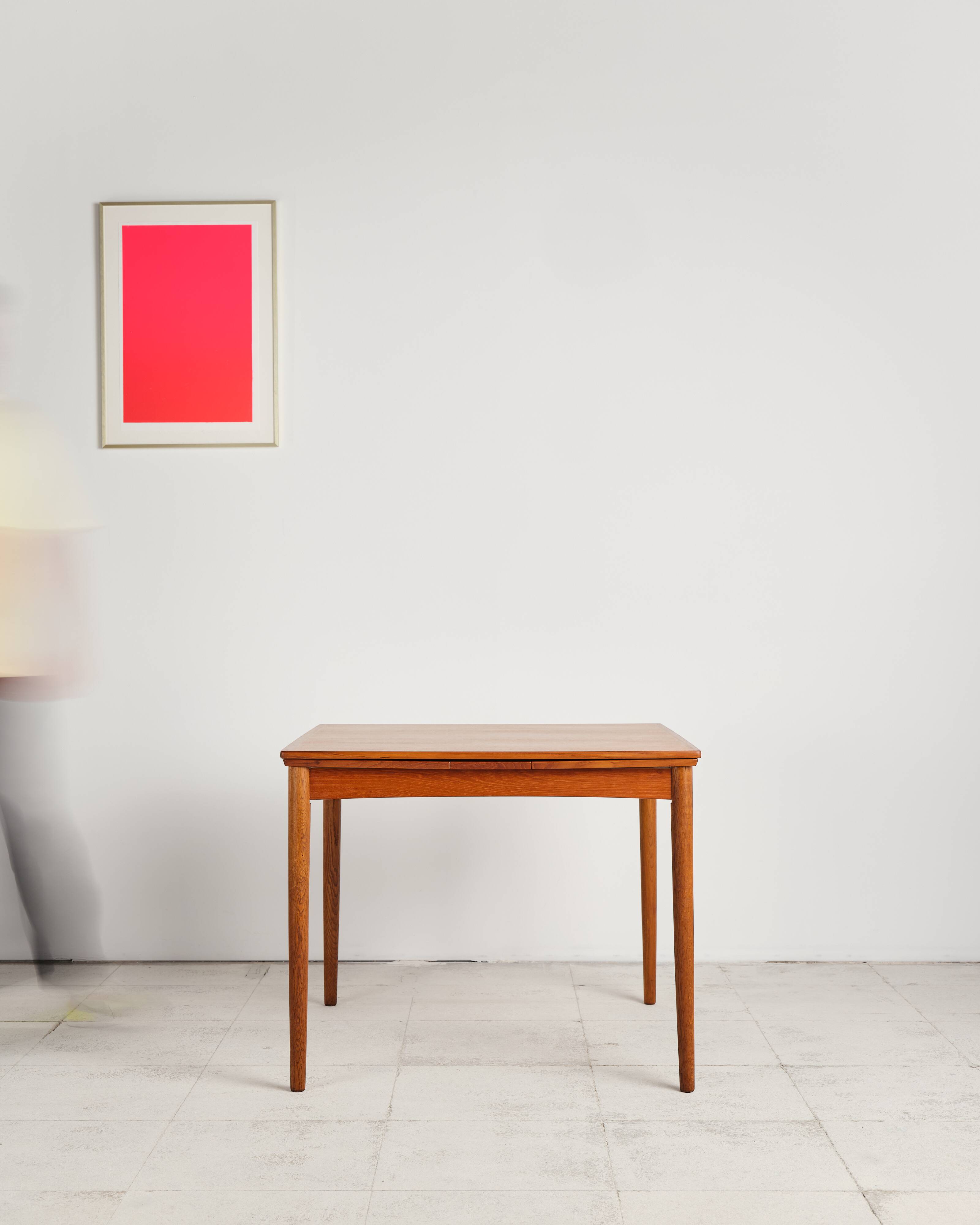 Extendable teak table by Poul Hundevad, Denmark