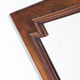 Vintage mirror with walnut frame. France, 1940