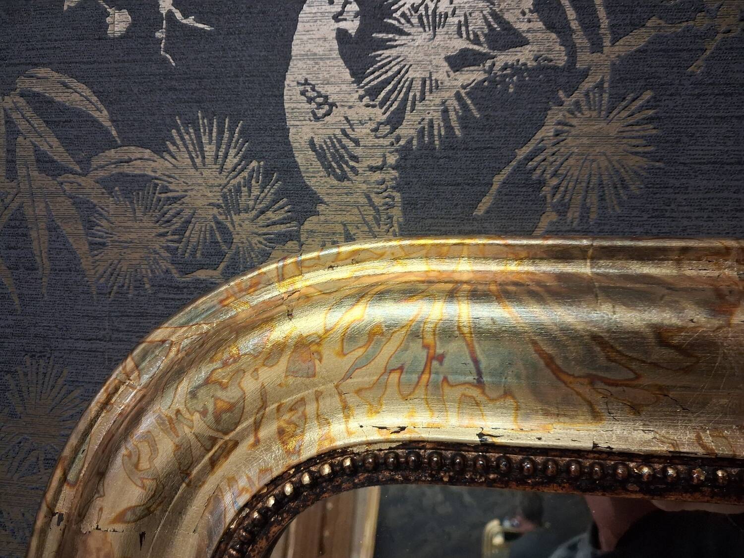 Louis Philippe mirror 81x60 heated copper