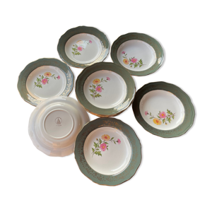 Lot du 10 assiettes L'amandinoise