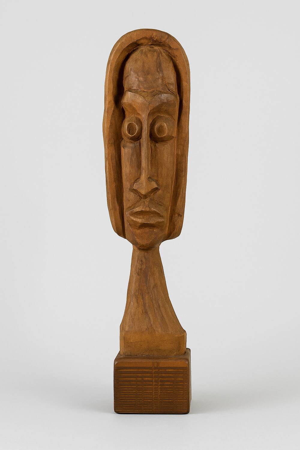 Large ethnic wooden sculpture