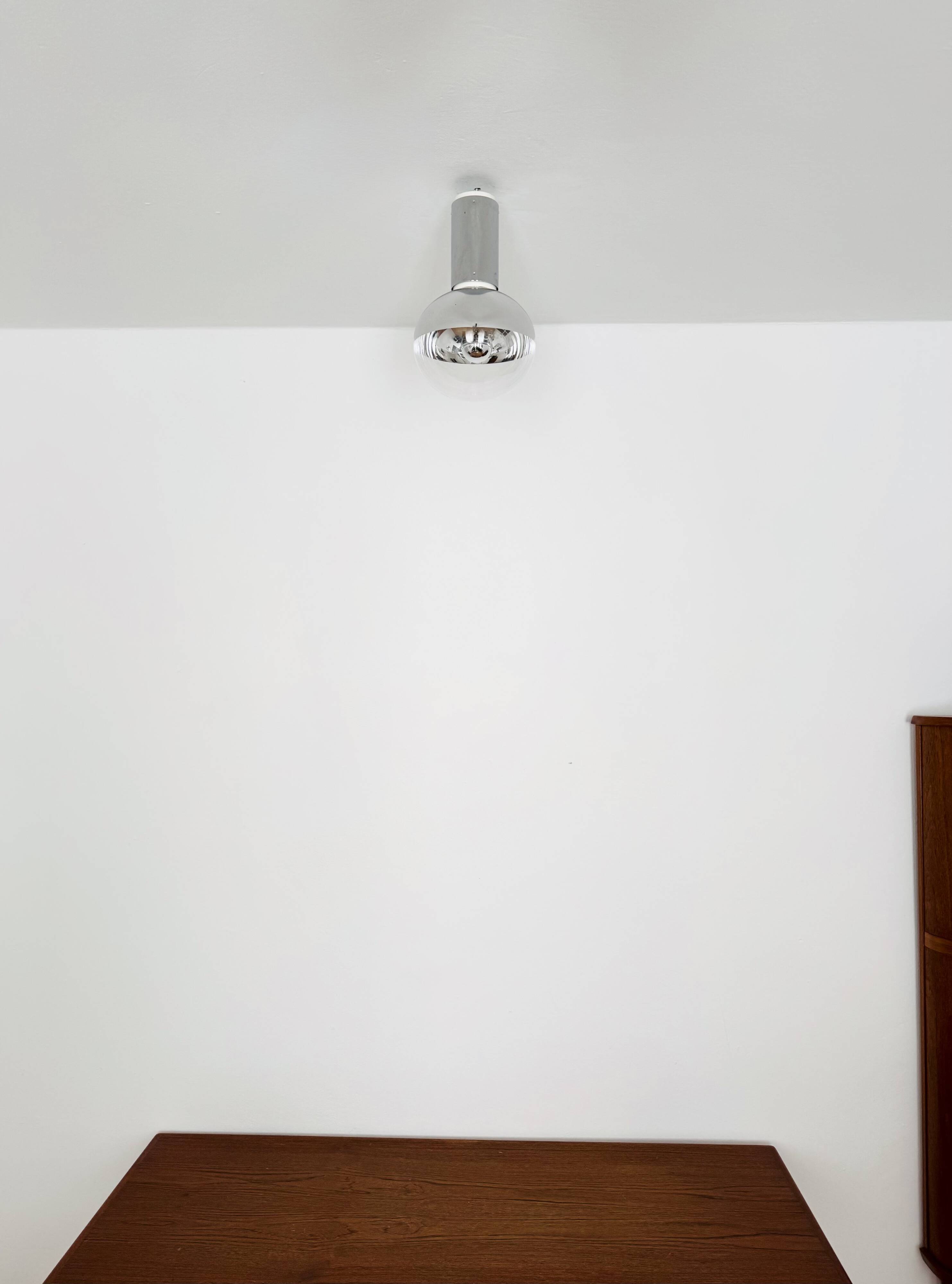Set of 2 Large 1970s Modernist Flush Lamps by Motoko Ishii for Staff