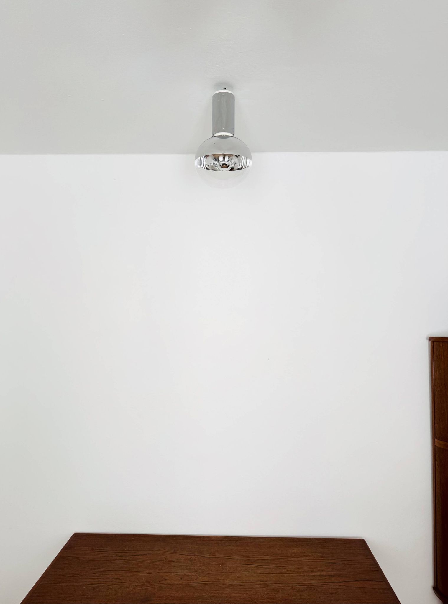 Set of 2 Large 1970s Modernist Flush Lamps by Motoko Ishii for Staff