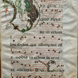 Antiphonary page XVIIIth Renaissance
