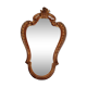 Rococo Style Mirror in Gilded Wood with Sculpted Pediment