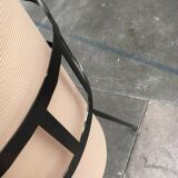 Mid-century tripod rocket floor lamp from the GDR of East Germany by Leuchtenbau Saller, 1960s.