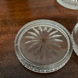 Vintage crystal coasters