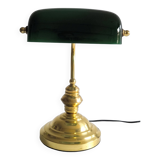 Lampe de banquier du milieu du 20e siècle