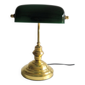 Lampe de banquier du milieu du 20e siècle