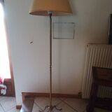Lampadaire vintage années 50 tripode laiton doré