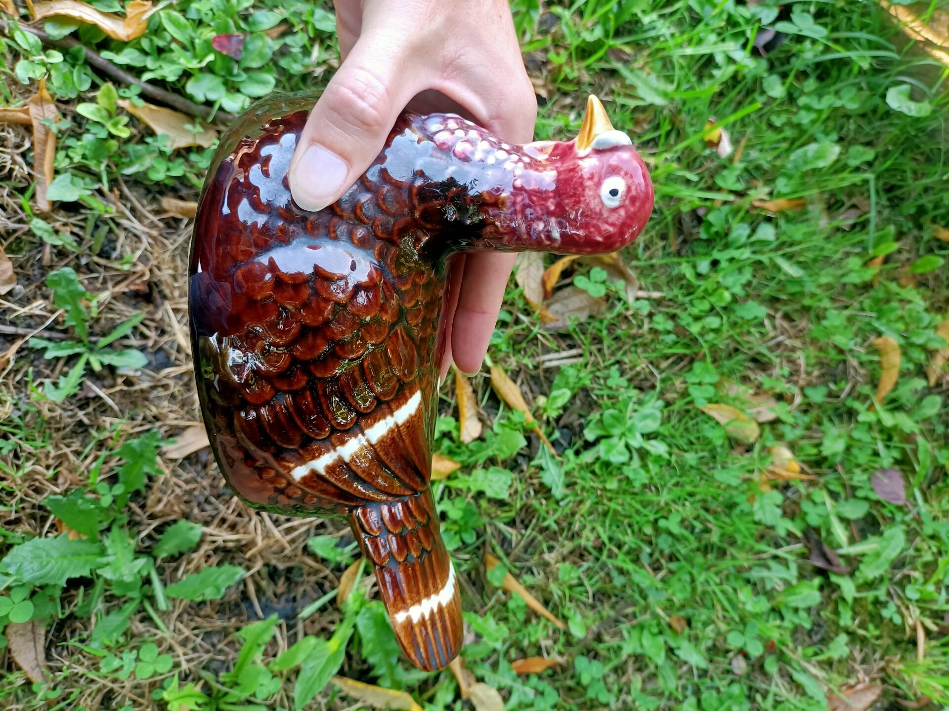 Retro zoomorphic terrine turkey