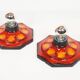Pair of ceramic wall lamps by Hustadt Leuchten (2 pairs available)