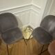 Gubi gray velvet chair