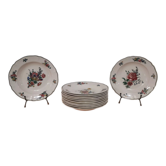 Lot de 6 assiettes creuses en céramique « VILLEROY et BOCH » "Alt Strassburg"