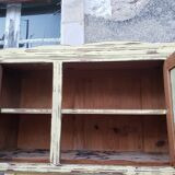 Buffet double patine  jaune tendre
