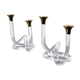 Pair of candle holders Dorothy Thorpe, lucite, 1970