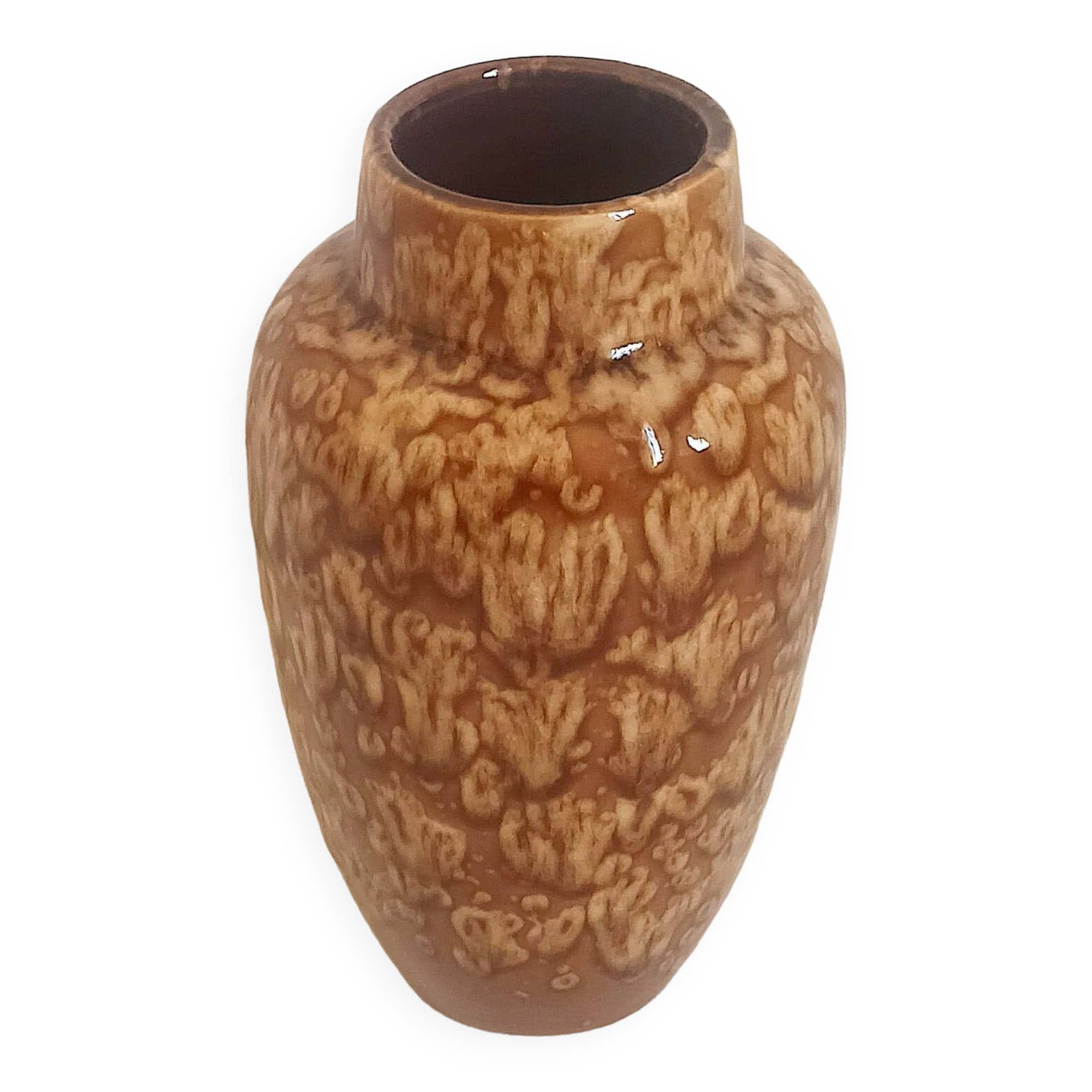 West Germany ceramic vase 1970s Height 21 cm