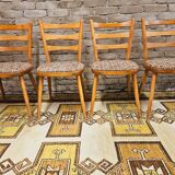 Set of 4 bistro chairs 1960