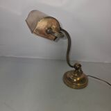 Antique brass desk lamp from a notary.