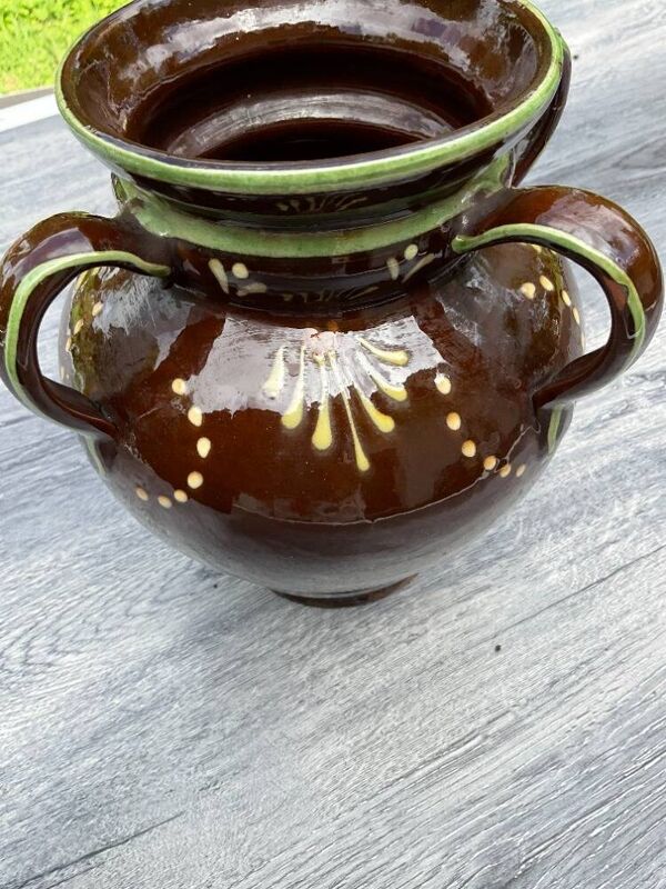 Vase d'artisanat savoyard des années 1950