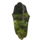 Art deco mirror, wall mirror, Fatma's hand shaped mirror, bevelled mirror