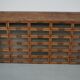 Vintage Dutch oak haberdashery shop cabinet, 1930s