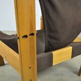 Vintage safari easy chair by john de haard / 1960s  gebroeders jonkers