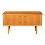 Retro Oak 1960s Homeworthy Chest Of Drawers TV Cabinet Sideboard