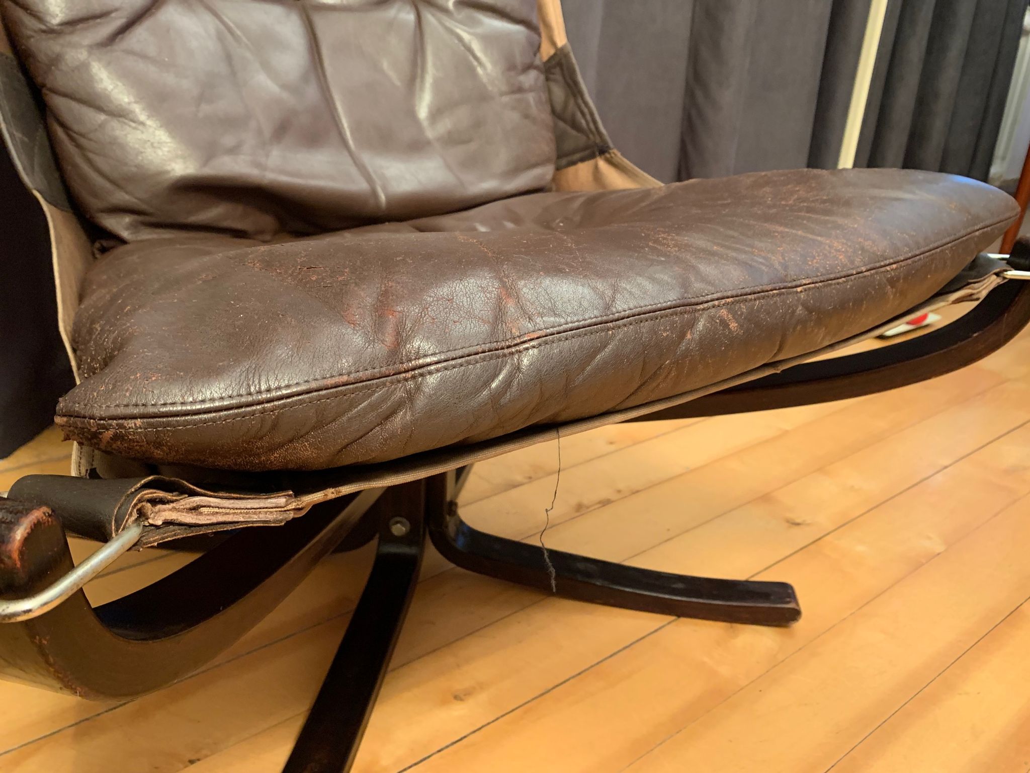 Falcon armchair designed by Sigurd Ressell, Vatne Möbler, Norway, 1970s