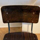 Ancienne chaise d’école vintage eromes F6, 1970