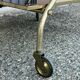 Vintage gold dessert bar with two black trays.