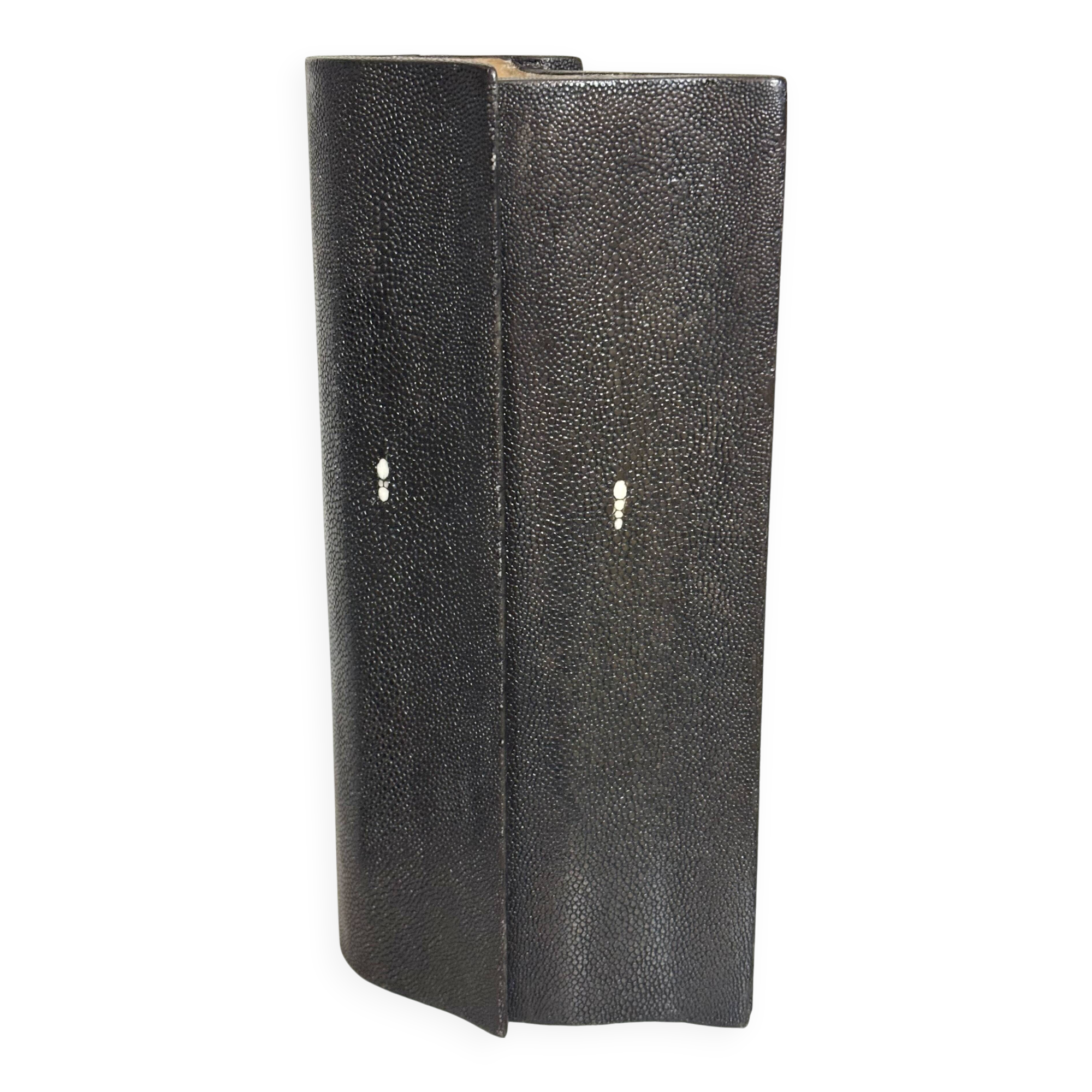 Geometric shagreen vase Ria & Yiouri Augousti, 1990