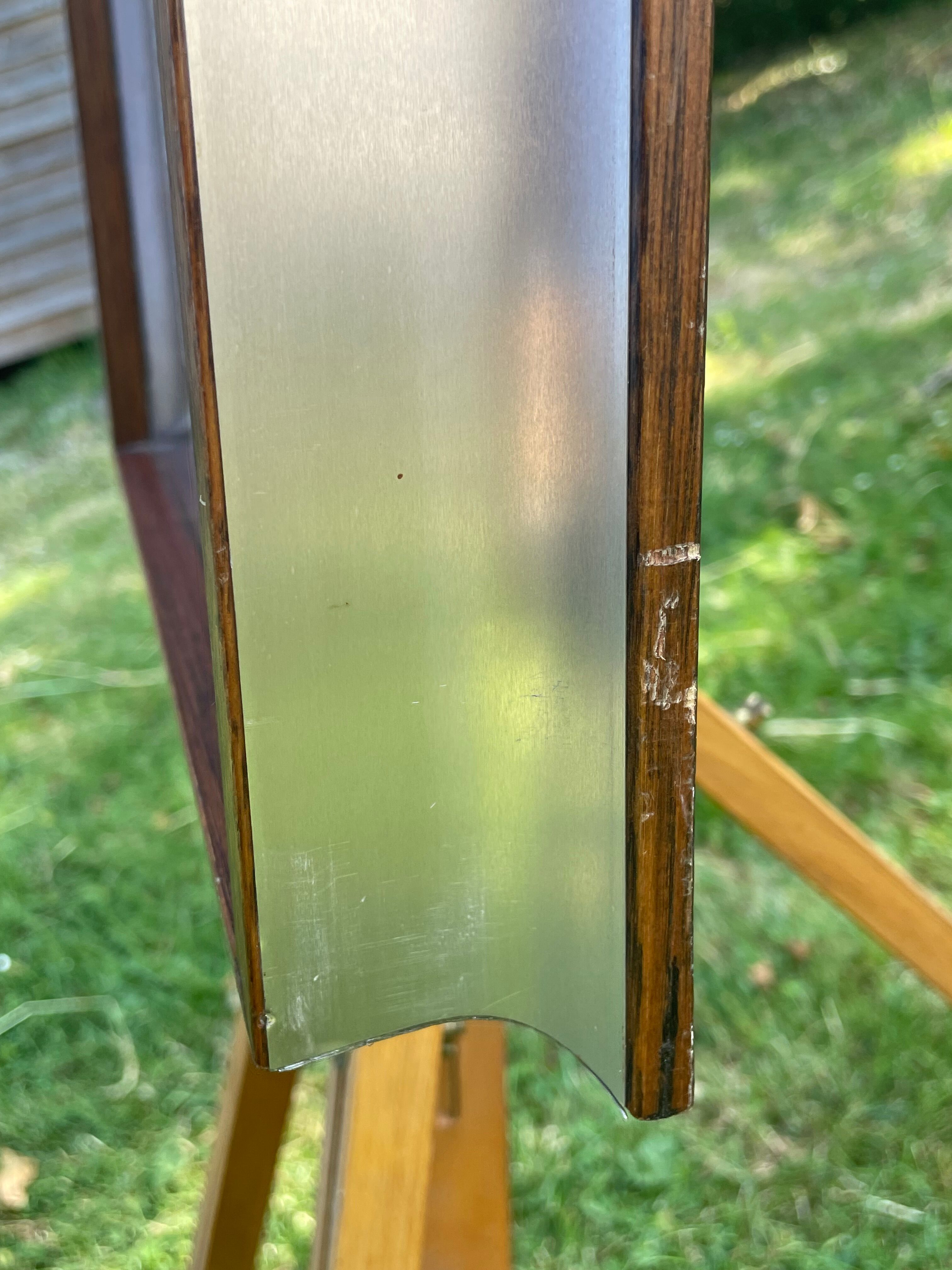 Polished steel frame and glass year 70 - aquati patent