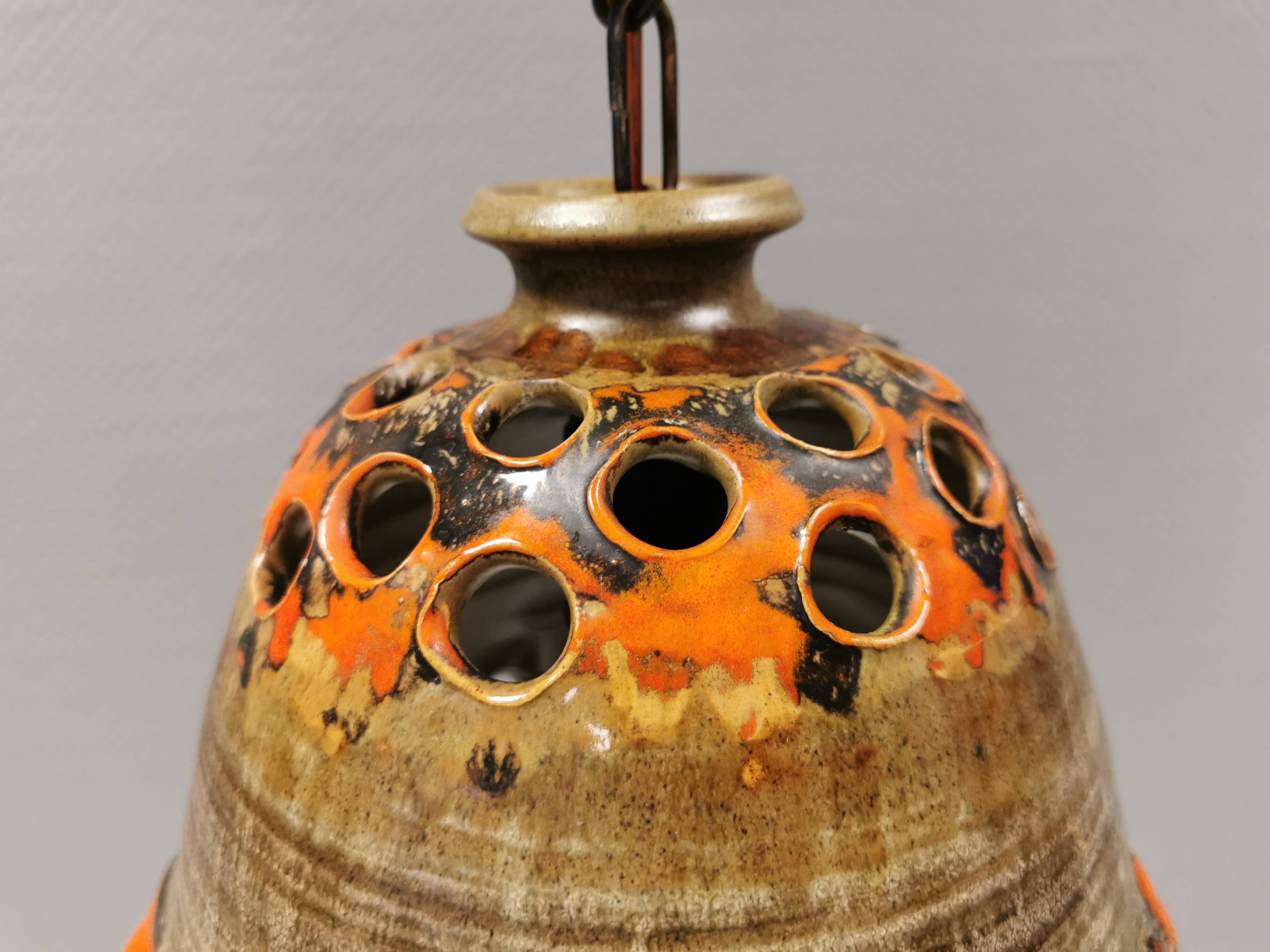 Ceramic hanging lamp, Danish from the 1970s.