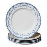 6 assiettes en faïence anglaise "Cheltenham" — F. Winkle & Co