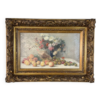 Still life, oil on canvas signed in the top right François Namur (1857-1902)