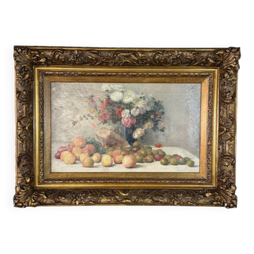 Still life, oil on canvas signed in the top right François Namur (1857-1902)