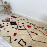 Handmade wool Berber rug 163 X 92 CM