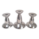 Danish trio of candlesticks signed Erik Bagger