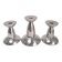 Danish trio of candlesticks signed Erik Bagger