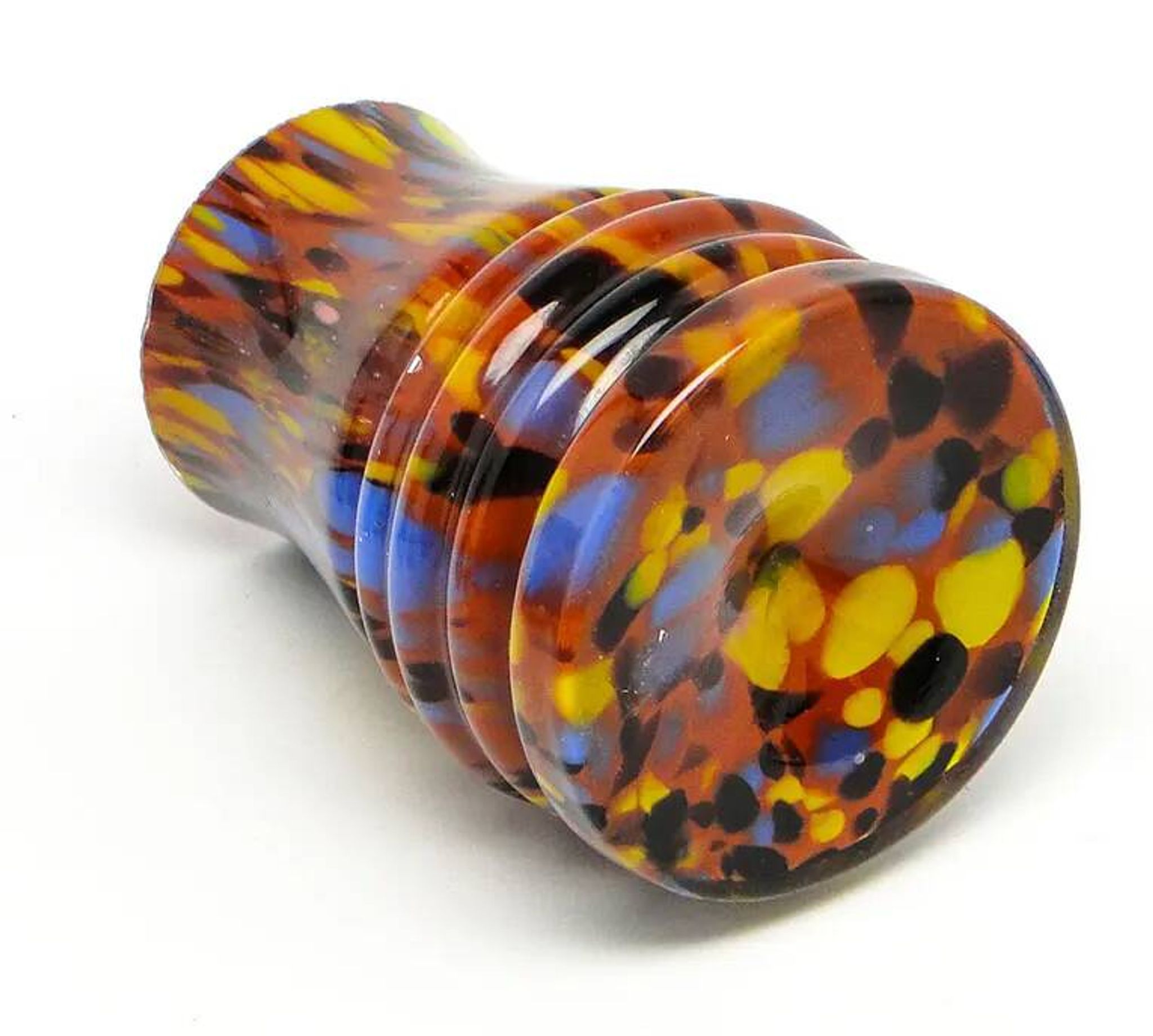 Art Deco Spatterglass vase, glass, Czechoslovakia, 1930s
