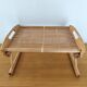 Folding bed tray